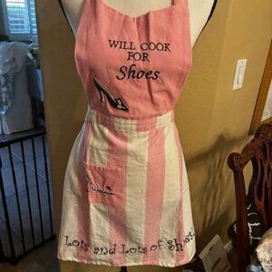 "Will Cook for Shoes" Women's Full-Length Apron - New; No Box